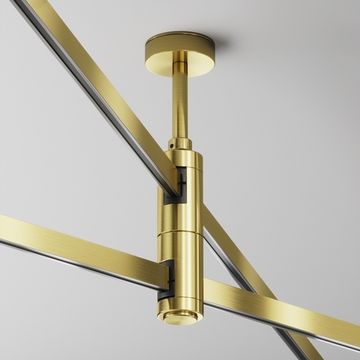 Крепление потолочное Short двойное 78мм 24V TRA156C-D1-BS латунь Flarity Maytoni
