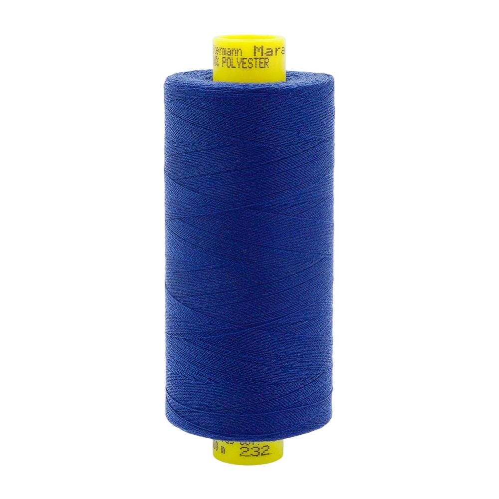Нитка Gutermann Mara 150 (1000 метров), 1 кат., особо тонкая | 232 кобальт