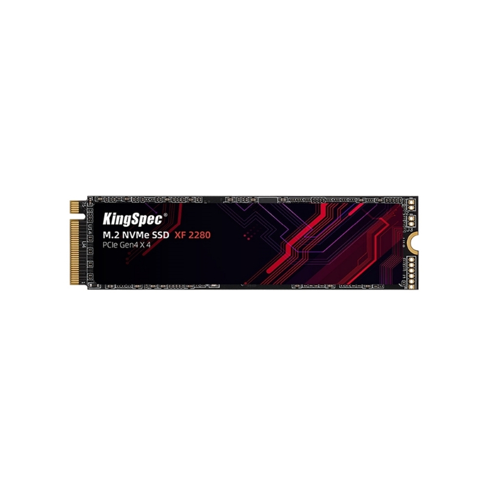 Твердотельный накопитель KingSpec SSD 256GB M.2 2280 PCIe 4.0 x4 NVMe R4900/W2800MB/s 3D TLC MTBF 1M 125TBW