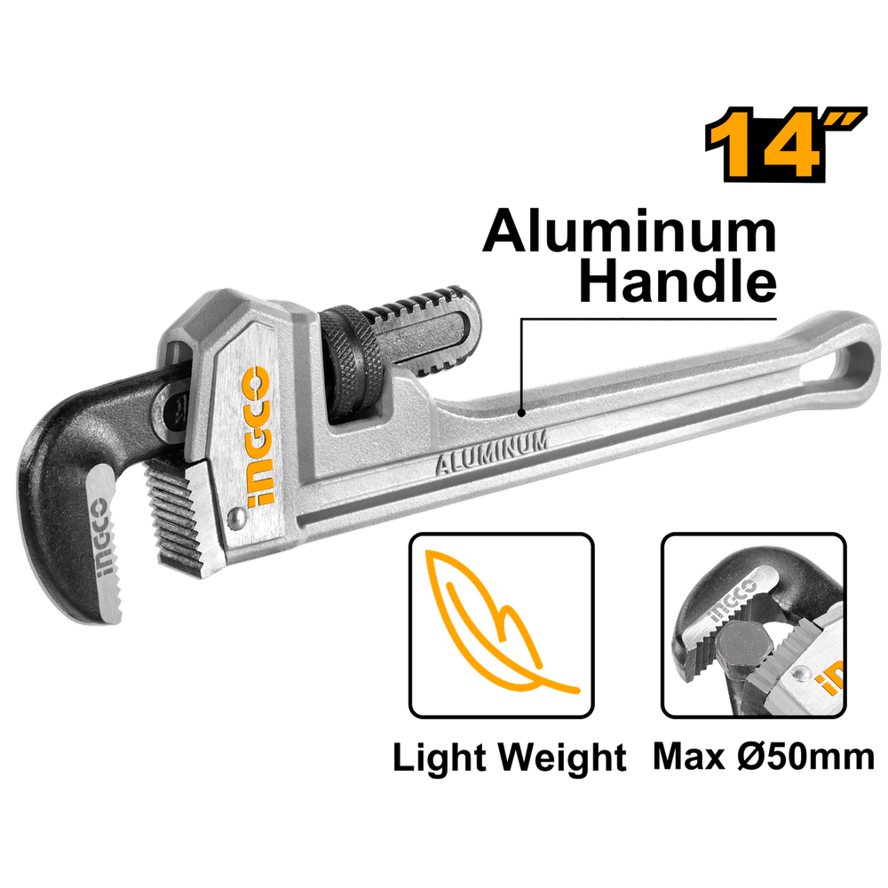 Ключ трубный INGCO HALPW0114 INDUSTRIAL 350х50 мм Ключ трубный INGCO HALPW0114 INDUSTRIAL 350х50 мм