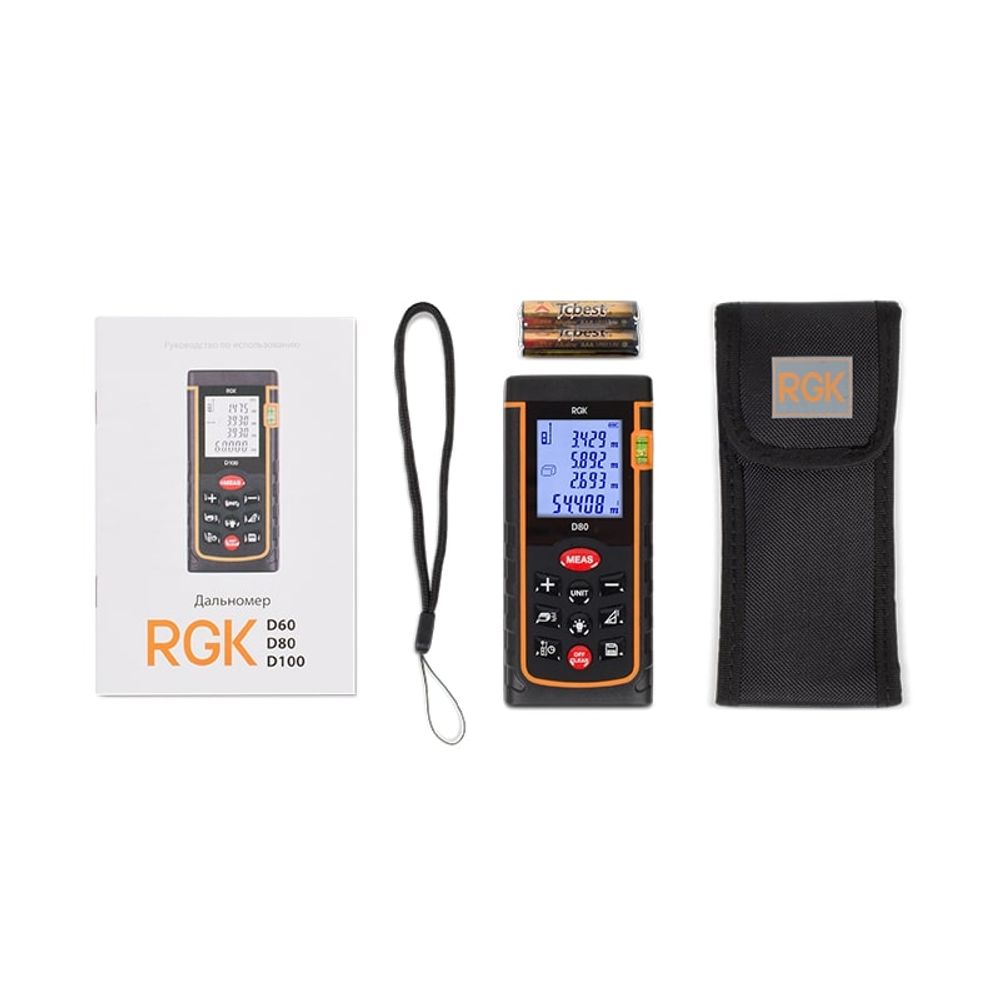 Лазерный дальномер RGK D80, RGK