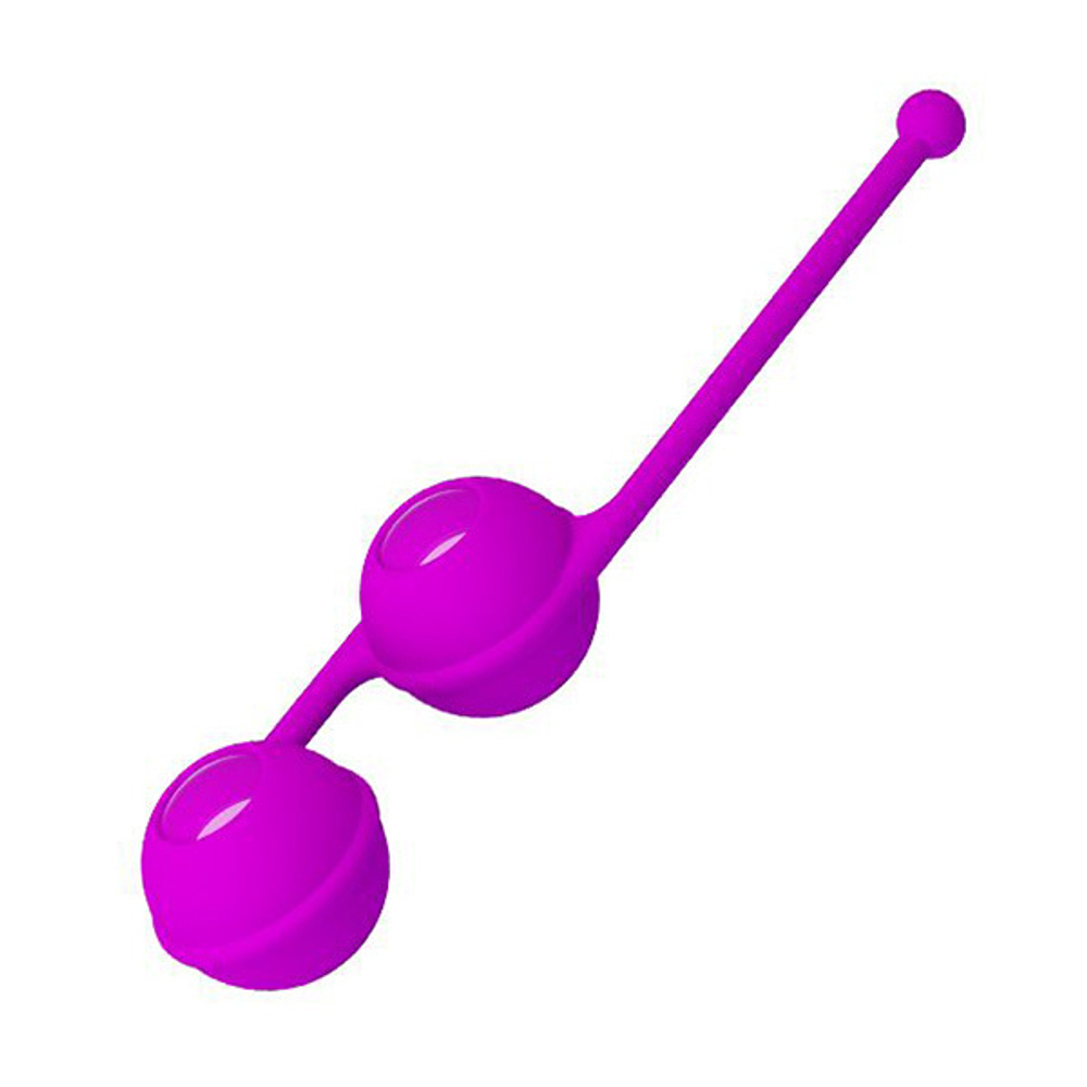 Лиловые вагинальные шарики Baile Kegel Tighten Up III BI-014493-2