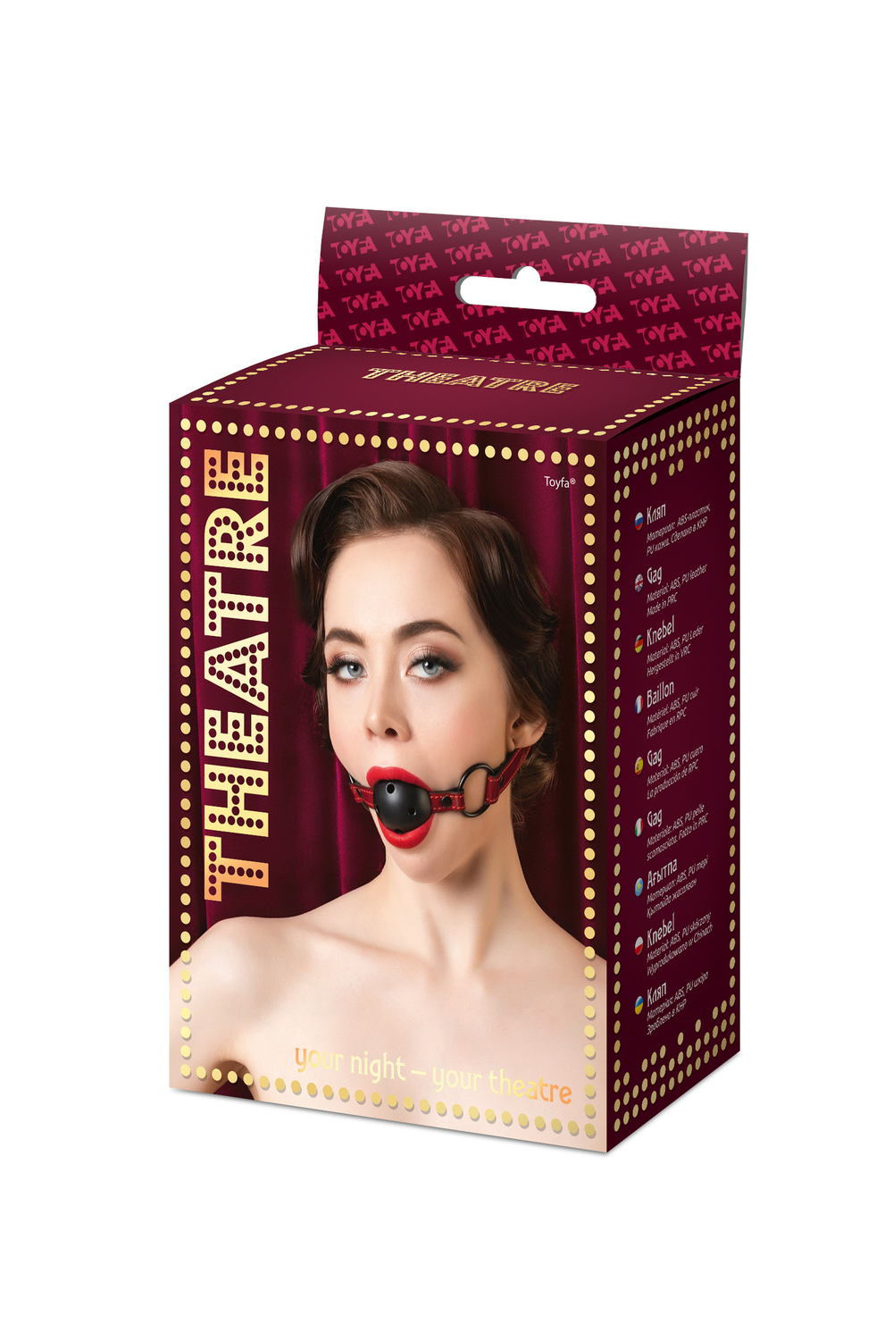 Кляп Toyfa Theatre красный 65 см