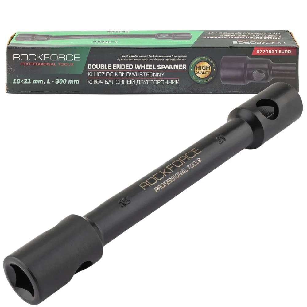 Ключ балонный двусторонний 19х21мм RockFORCE RF-6771921-EURO
