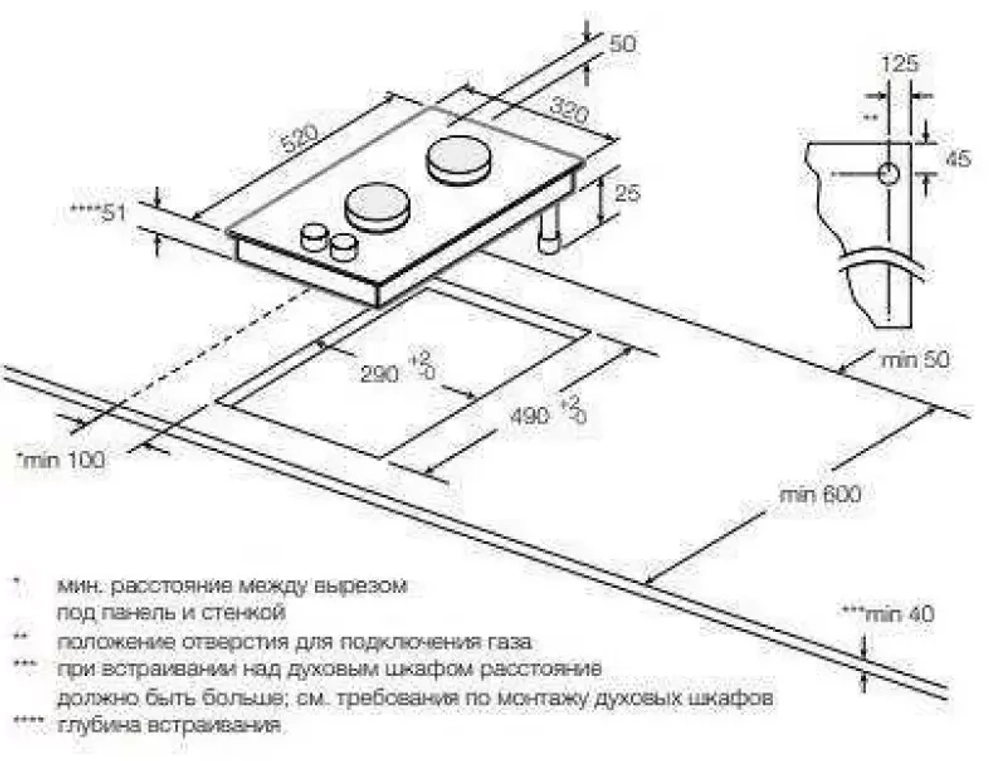 Газовая варочная поверхность Graude GS 30.1 W