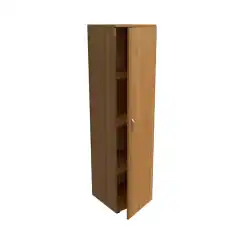 Шкаф узкий низкий закрытый ЛФ232 400х406х1610, орех