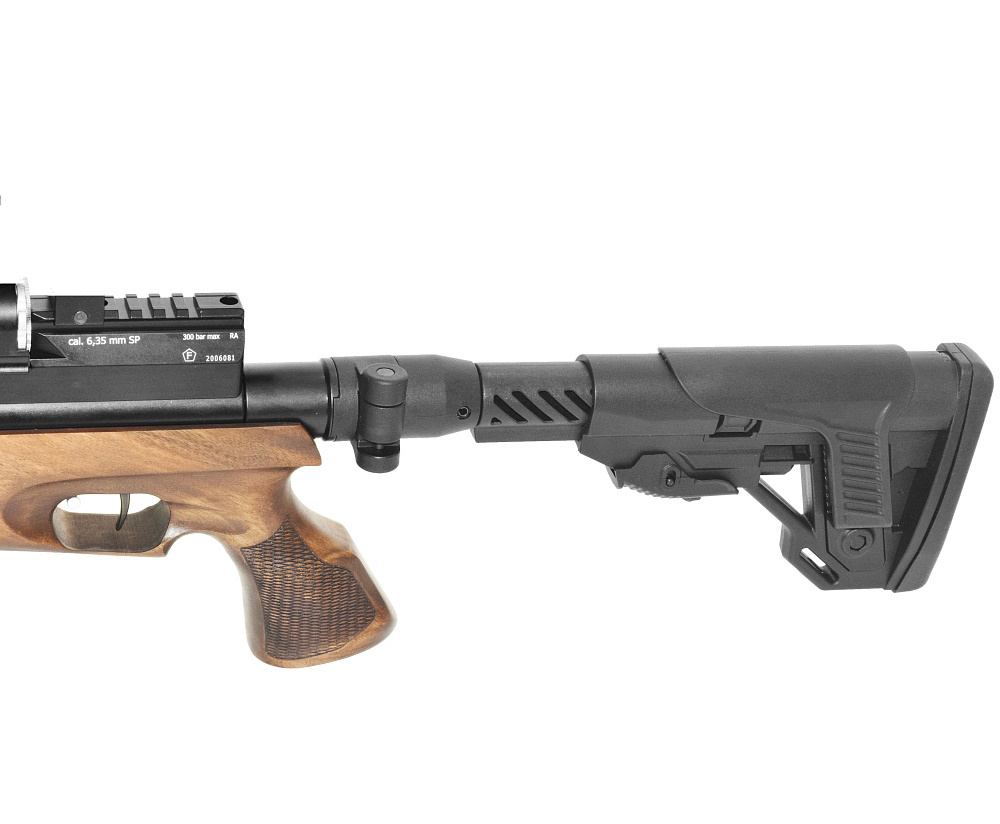 Пневматическая винтовка Jaeger SP Тактика Колба 6,35 мм (PCP, прямоток, ствол AP590, полигонал) N236L(AP)B (3 дж)
