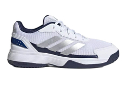 Юношеские кроссовки для падела Adidas Kids Crazyquick - cloud white/silver metallic/dark blue