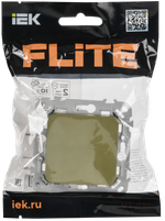 FLITE Заглушка с суппортом ЗГ-ФлО оливковый IEK