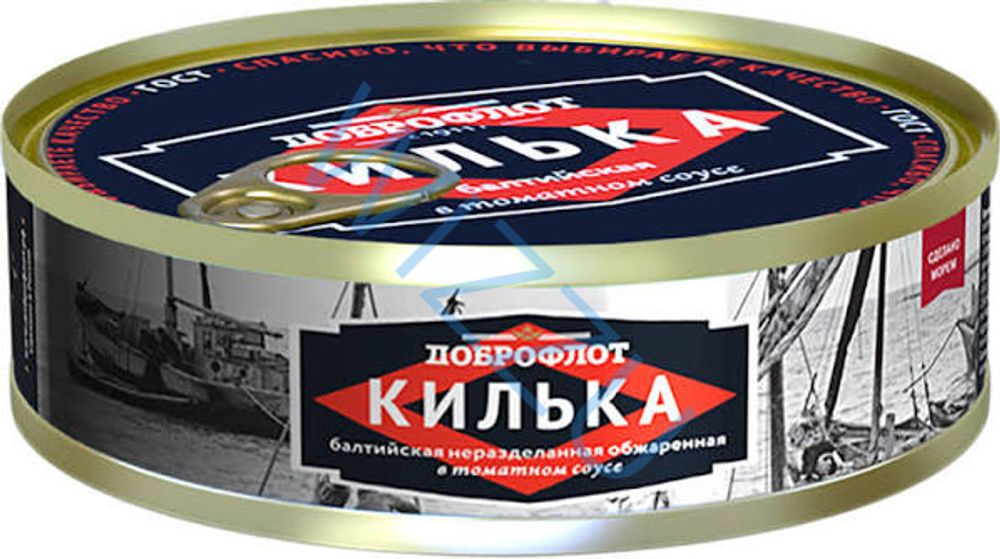 Доброфлот Килька каспийская неразд обжар в томат соусе 240г