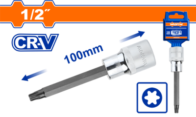 Насадка бита торцевая 100 мм 1/2" TORX T20 (10/80) WADFOW WSC5211