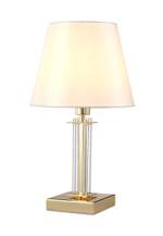 Настольная лампа Crystal Lux NICOLAS LG1 GOLD/WHITE