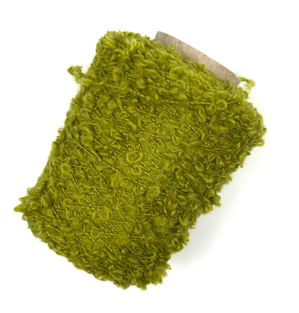 Biagiolli Modesto Бэби-як 76% меринос 19% па 5% 250 м в 100 гр зеленый шартрез