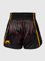 Шорты тайские Venum Quetzal Fury Black/Fury Red/Tangerine