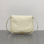 Сумка Celine Soft Triomphe Besace, белая — фото 2