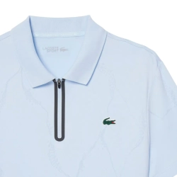 Мужское теннисное поло Lacoste Ultra Dry Jacquard Crocodile Tennis - sugared blue