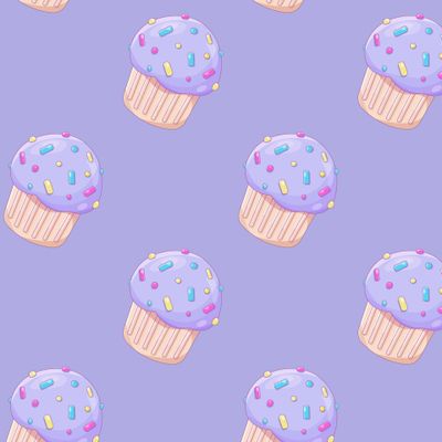 Черничный капкейк, пирожное, кекс, маффин, muffin, cupcake.