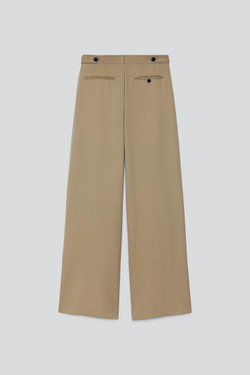 ZARA X BAISI GUADAGNINO КОСТЮМНЫЕ БРЮКИ СВОБОДНОГО КРОЯ, ХАКИ