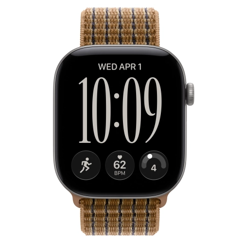 Умные часы Apple Watch Series 12 GPS, 46mm, Space Gray Aluminum Case with Light Umber Plaid Sport Loop