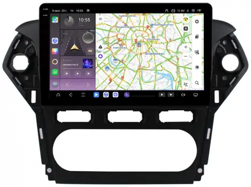 Магнитола для Ford Mondeo 4 2010-2014 - Kuberg OL-1281-1 QLed+2K, Android 13, Быстрейшая, CarPlay, 4G SIM-слот