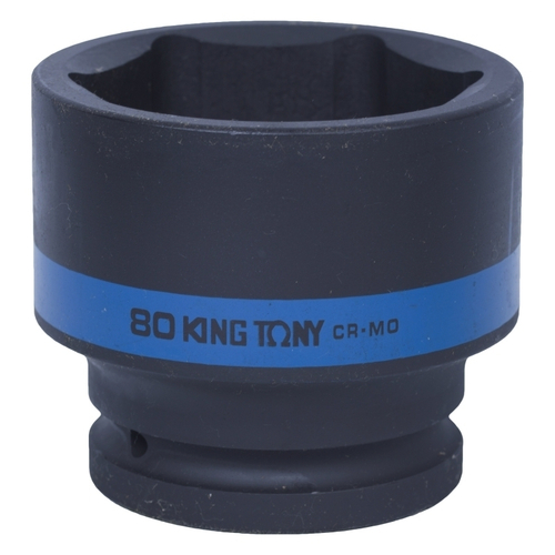 KING TONY (853580M) Головка торцевая ударная шестигранная 1", 80 мм