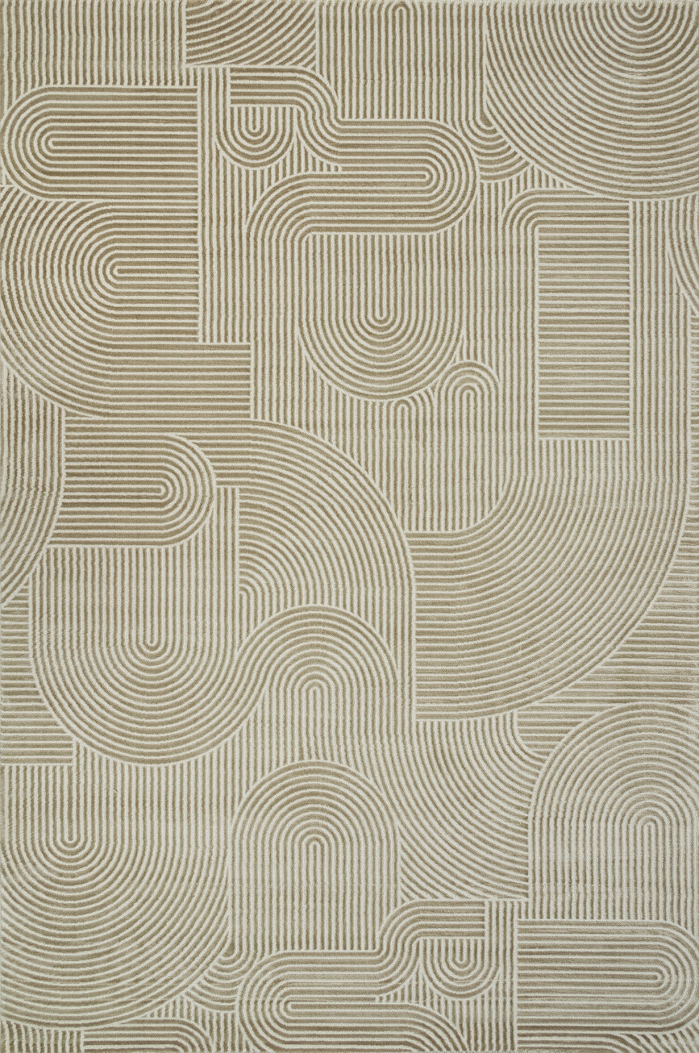 Ковер E508AK - D.BEIGE / BEIGE - Прямоугольник - коллекция SIROCCO размер 80*150 см