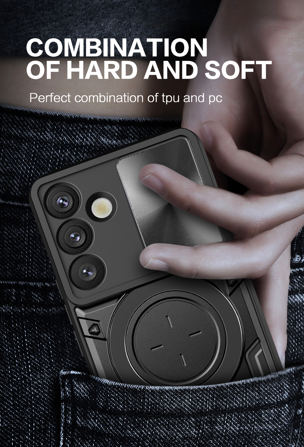Чехол с кольцом Big Ring Case для Samsung Galaxy S25
