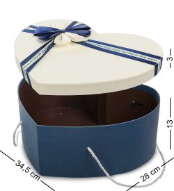 Packing Symphony WF-98/3-B Коробка «Сердце» цв.син./беж.