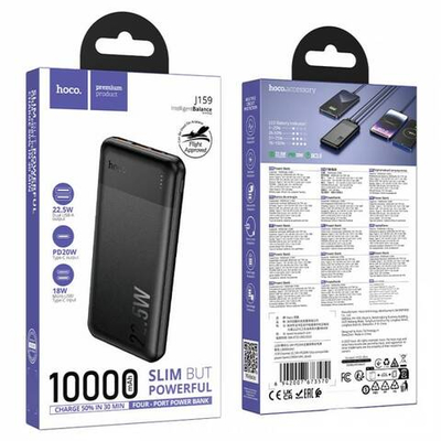 Портативный аккумулятор Hoco J159 10000mah 22.5W+PD20W (black)