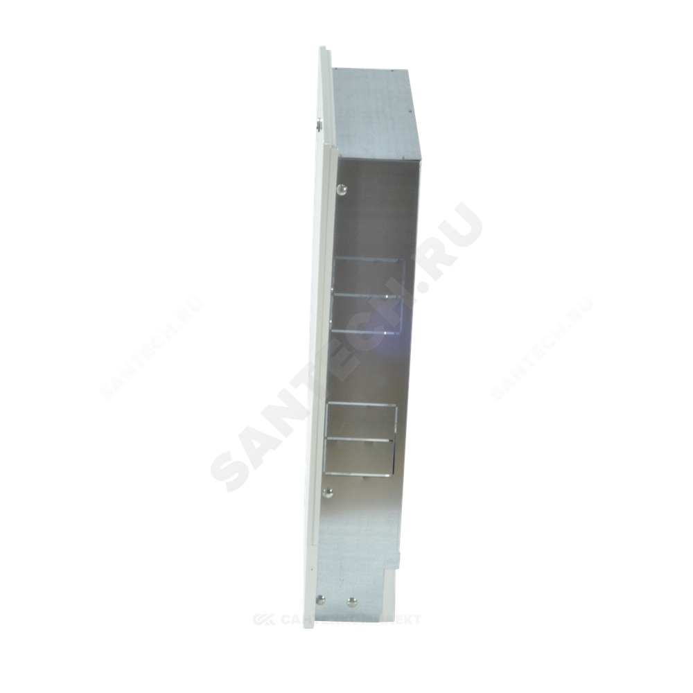 Шкаф коллекторный встраиваемый сталь ШРВ-2 550х120-180х648-711мм RAL 9016 (Белый) Wester 0-32-1110