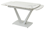 Стол М-City DISAUR Алатри (Alatri) 120 Белый мрамор глянцевый (Gloss Statuario White), керамика, Белый