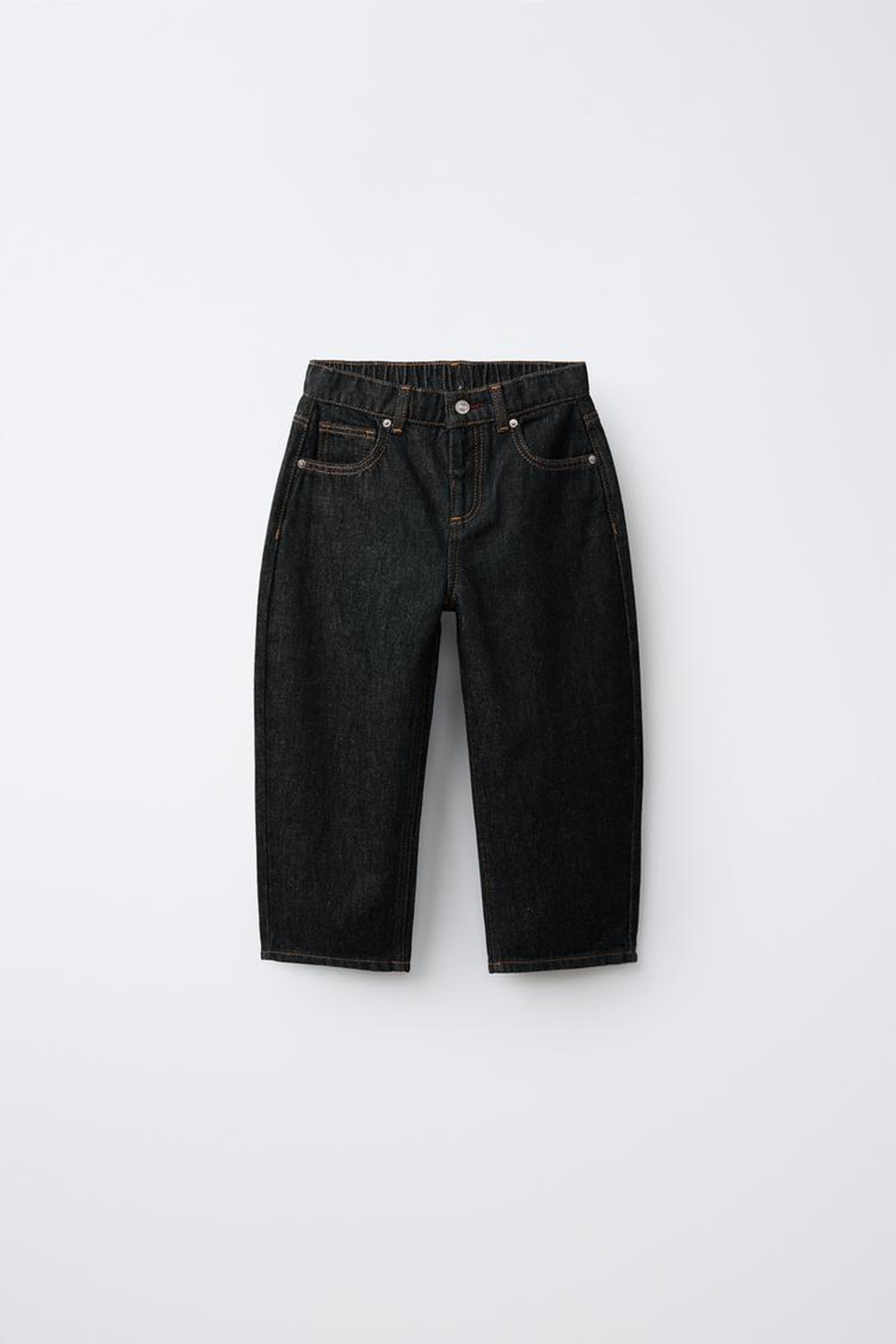 ZARA ЗАУЖЕННЫЕ ДЖИНСЫ, ЧЕРНЫЙ