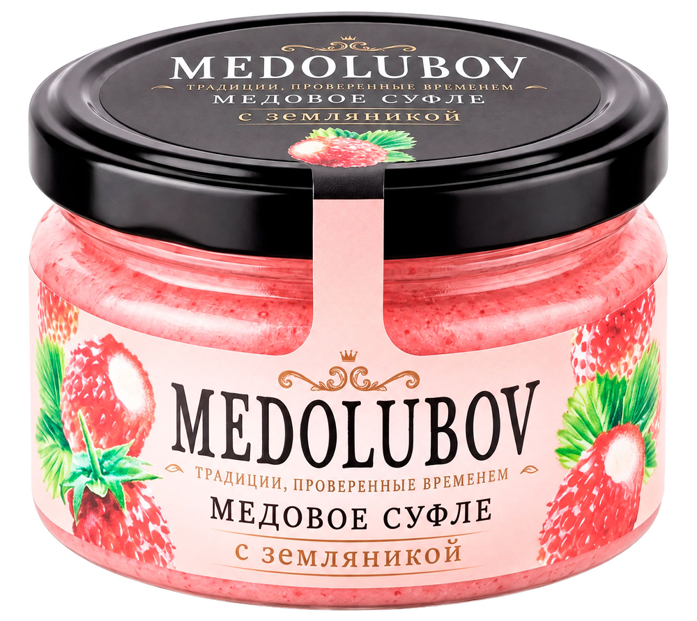 Медовое суфле с земляникой Медолюбов