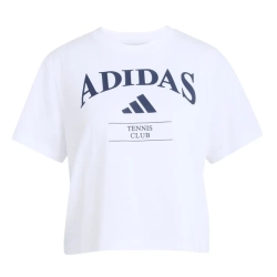 Женская теннисная футболка Adidas Heritage Tennis Graphic - white