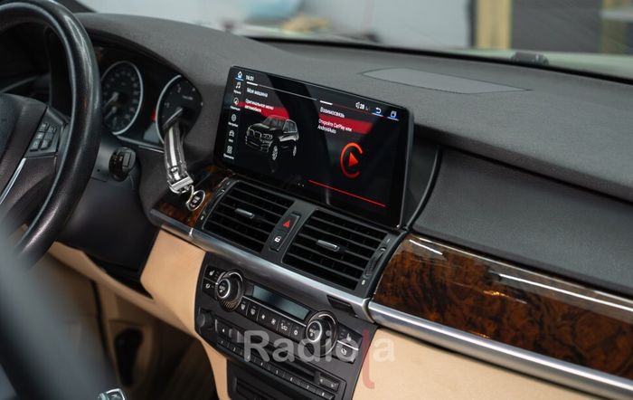 Магнитола для BMW X5 E70, X6 E71 2006-2009 CСC - RDL-1215-L монитор 12.3" на Android 13, Быстрая, CarPlay, 4G SIM-слот