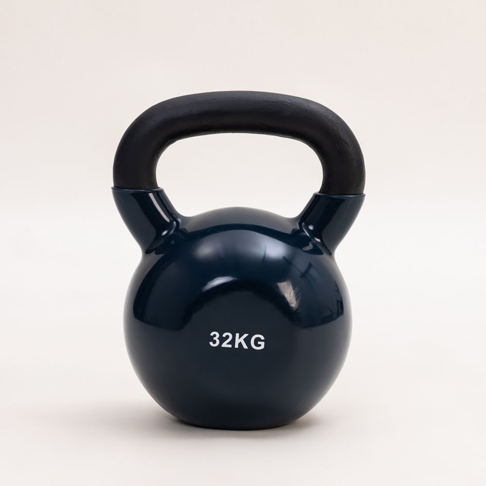 Гиря 32 кг PVC (dark blue)