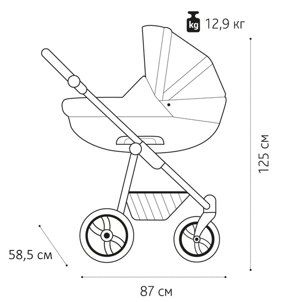 Коляска Noordline Oliva Premium Sport 3 в 1 Beige Эко Кожа