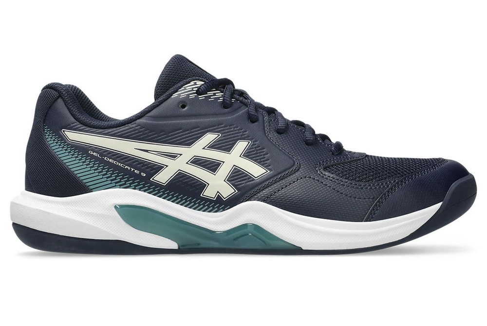 Мужские кроссовки теннисные Asics Gel-Dedicate 9 Indoor - midnight/oatmeal