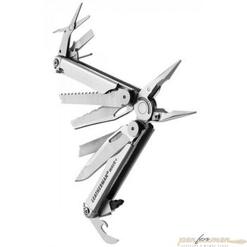 Мультитул Leatherman Wave Plus 17 функций серебристый (832524)