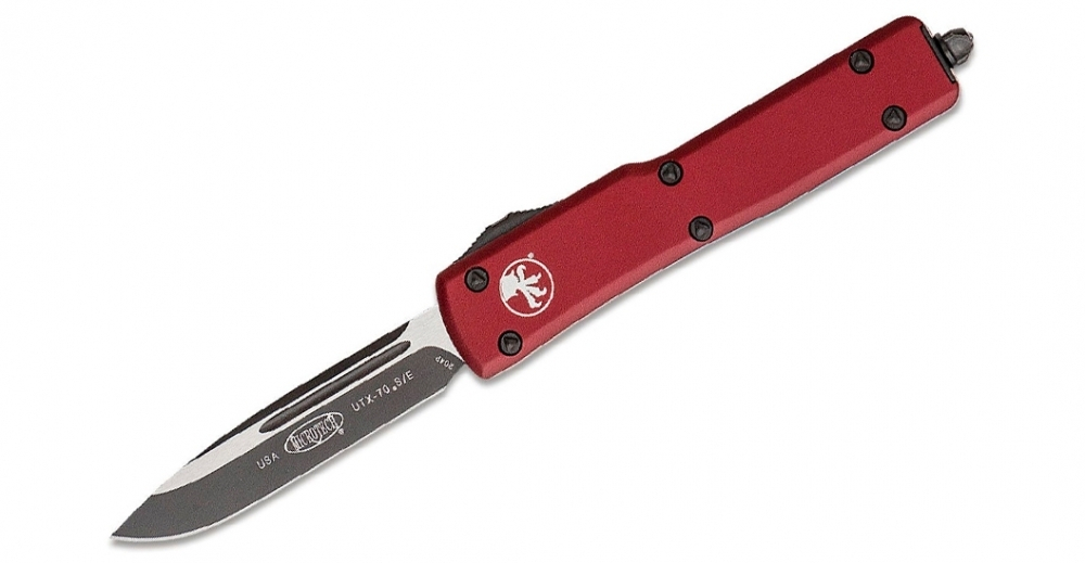 Фронтальный нож Microtech 148-1MR UTX-70 Black Выкидной