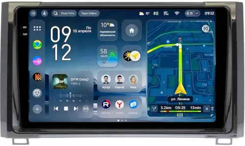 Магнитола для Toyota Tundra 2 2013-2022 - Teyes CC4-PRO монитор 9.5" 2K QLED на Android 13, Быстрейшая, Snapdragon 778G, ИИ, CarPlay, DSP, 4G SIM-слот
