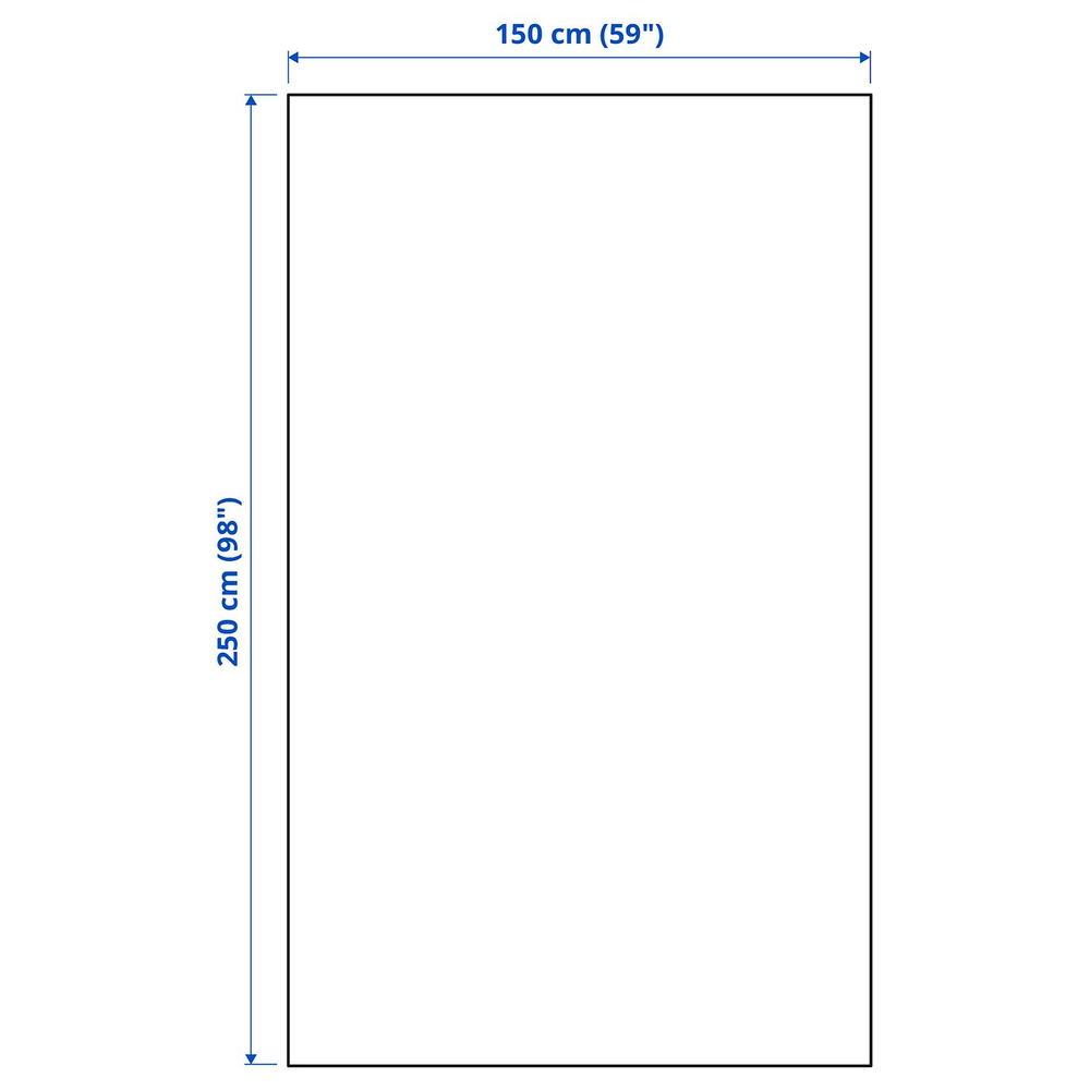 IKEA INDIRA  (ИКЕА ИНДИРА)  -  Покрывало - тёмное серо-синее 150x250 см