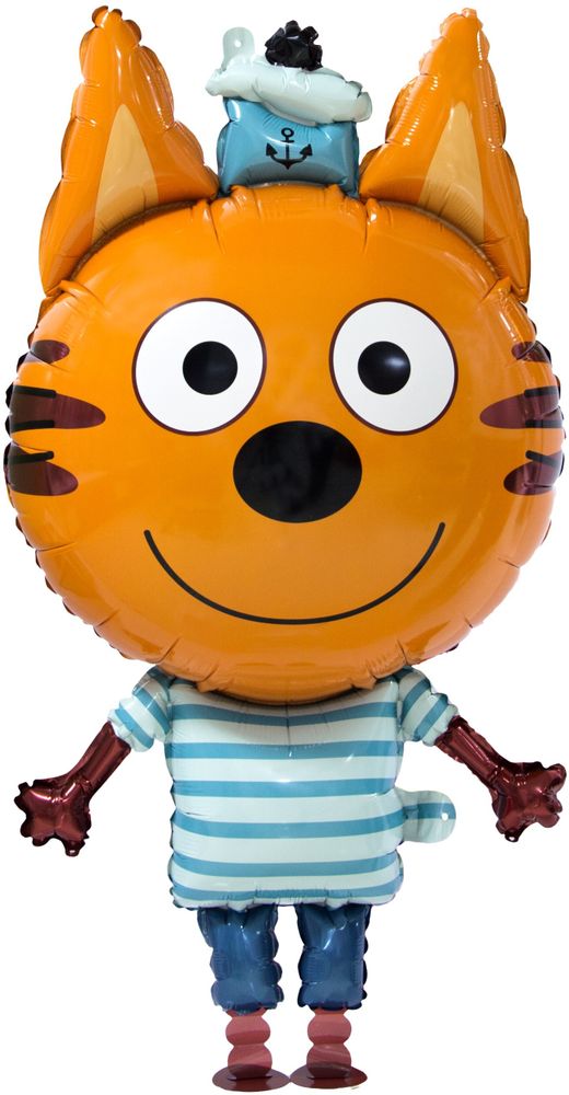 К Шар 3D (39''/99 см) Ходячая фигура Три Кота Коржик 39"/99 см (БГ-)