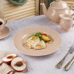 Тарелка 27 см, фарфор,серия "Aristocrat-Peach Tea", Noble