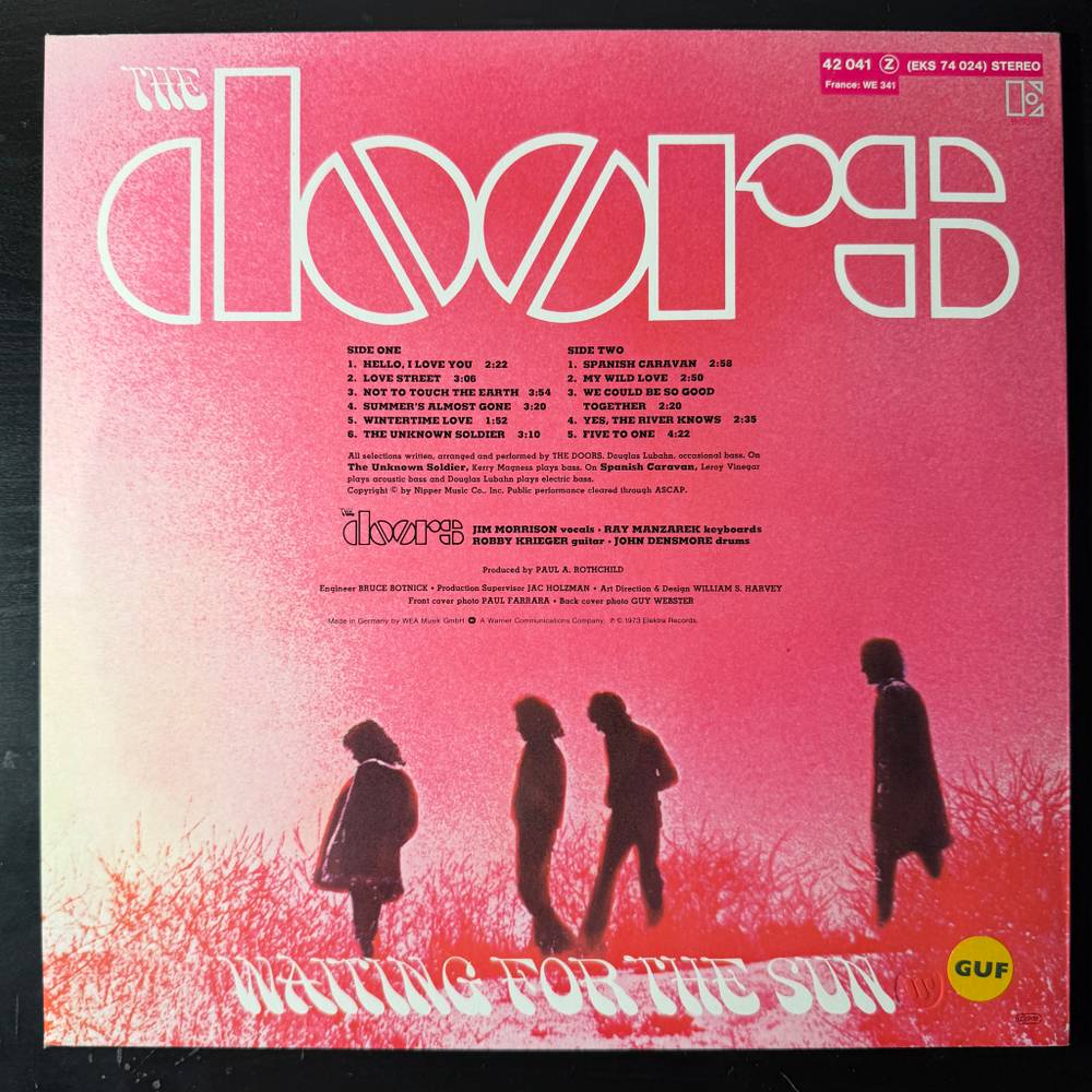 The Doors ‎– Waiting For The Sun (Германия 1983г.)Т