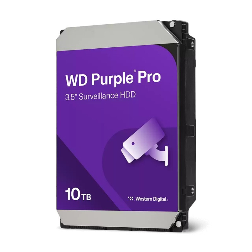 Жесткий диск Western Digital Purple Pro HDD 3.5" SATA 10Tb, 7200 rpm, 512MB buffer (DV&NVR + AI), CMR, WD102PURP