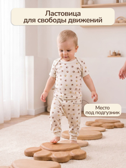 Штанишки DuetKids для новорожденных набор ползунков Тедди