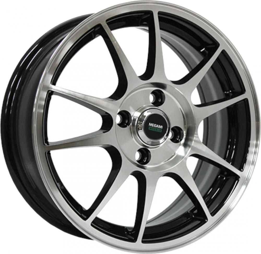 Megami MGM-5 6x15 5x114.3 ET 43 Dia 66.1 (BFP)