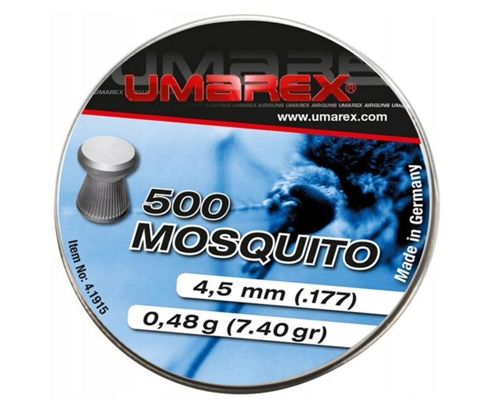 Пули Umarex Mosquito 4,5 мм, 0,48 грамм, 500 штук