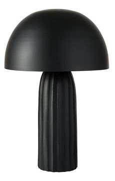 Лампа настольная texture sleek, D24х37 см, черная